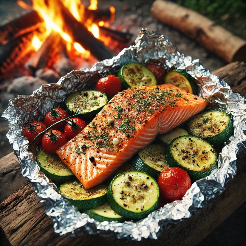 Campfire Salmon & Vegetables